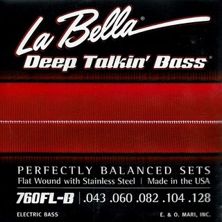 La Bella760FL-B / Flat Wound Stainless Steel Bass Strings [5strings]