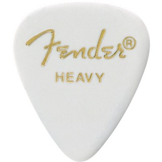 Fender CLASSIC CELLULOID PICKS， 351 SHAPE - 12 PACK【ホワイト/Heavy】[#1980351980]
