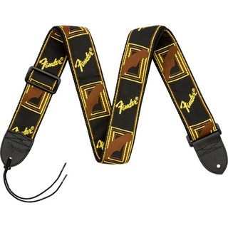 Fender Monogrammed Strap Black/Yellow/Brown(#0990681000)