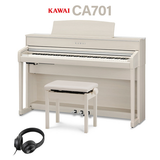 KAWAI CA701A プレミアムホワイトメープル調仕上げ 木製鍵盤