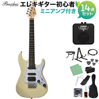 Bacchus GS-Mini OWH エレキギター初心者14点セット 【ミニアンプ付き】【ダウンサイズ】