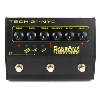 TECH21 【中古】 ベース用プリアンプ TECH21 SansAmp PBDR PROGRAMMABLE BASS DRIVER DI ベース用プリアンプ