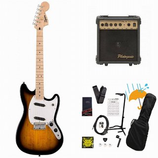 Squier by FenderSonic Mustang Maple FB WH PG 2-Color Sunburst PG-10アンプ付属エレキギター初心者セットR【WEBSHOP】