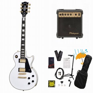 Epiphone Inspired by Gibson Custom Les Paul Custom Alpine White PG-10アンプ付属エレキギター初心者セットR【WEB