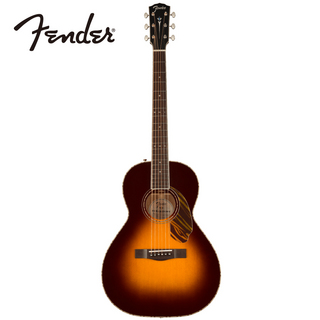 Fender AcousticsPS-220E Parlor Ovangkol Fingerboard - 3-Tone Vintage Sunburst -