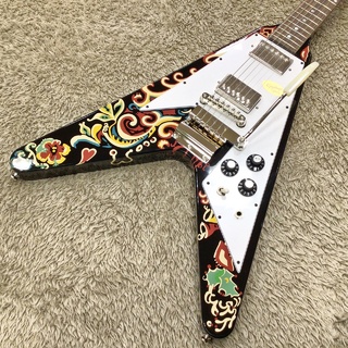 Epiphone Inspired By Gibson Custom Jimi Hendrix "Love Drops" Flying V / Ebony 【ジミヘン】