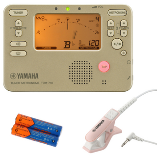YAMAHATDM-710GL ＆ TM-40PK 単4乾電池付き 吹奏楽 管楽器 ブラスバンド チューナー ＆ マイク セット