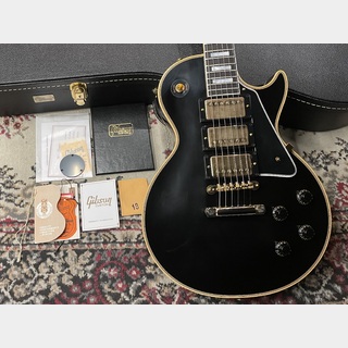 Gibson Custom Shop Historic Collection 1957 Les Paul Custom Reissue 3-Pickup VOS (#742318) Ebony