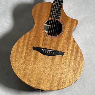 James J-300C II Satin Mahogany【現物画像】エレアコ 生音エフェクト トップ単板 簡単弦高調整システム チタン合