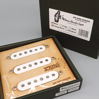 JUNTONE PICKUPS Blues Rock On Type-1 Set ( ichiro Signature ) / White Cover