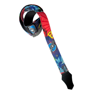 Get'm Get'm Good Vibes 2" Guitar Strap, Pop Art