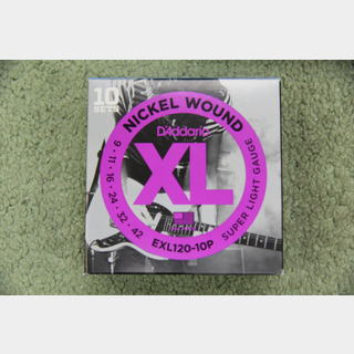 D'Addario EXL120-10P  XL Nickel Multi-Packs Super Light