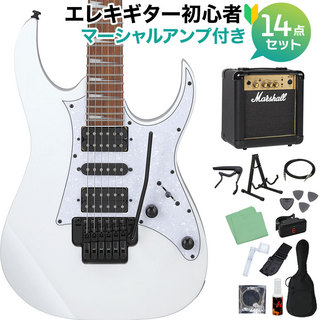 IbanezRG450DXB WH エレキギター初心者14点セット 【マーシャルアンプ付き】