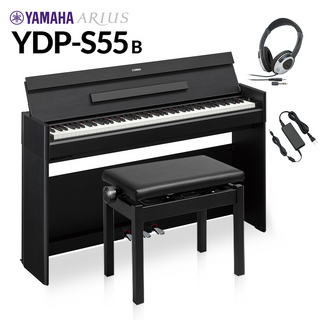 YAMAHAYAMAHA YDP-S55 B ブラックウッド 高低自在椅子・ヘッドホンセット 電子ピアノ