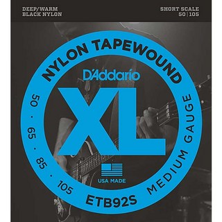 D'Addario Black Nylon Tapewound ETB92S