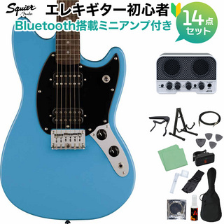 Squier by Fender SONIC MUSTANG HH CAB エレキギター初心者セット【Bluetooth搭載アンプ付】
