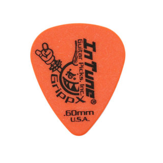 In Tune Guitar PicksDGP1-C60 GrippX-X 0.60mm Orange ギターピック×36枚