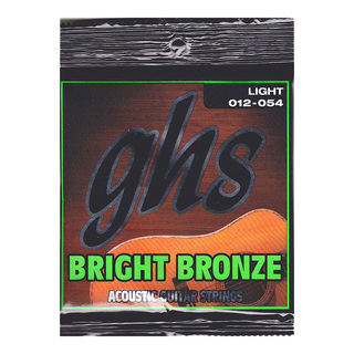 ghsBright Bronze BB30L 12-54 アコースティックギター弦×6セット
