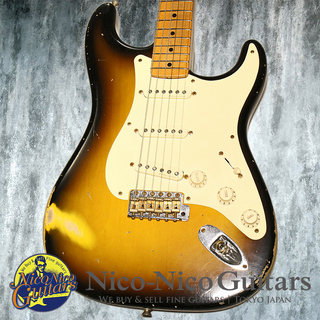 Fender Custom Shop2008 MBS 1957 Stratocaster Heavy Relic Active Circuit Master Built by Todd Krause (Sunburst)