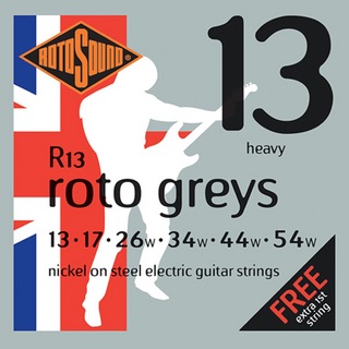 ROTOSOUNDR13 ROTO GREYS 13-54 エレキギター弦×3セット