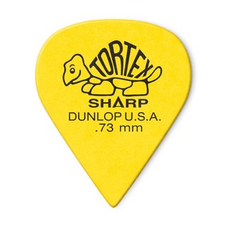 Jim Dunlop 412R Tortex Shape Picks×10枚セット (0.73mm/イエロー)