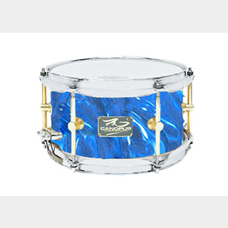 canopus The Maple 6x10 Snare Drum Blue Satin