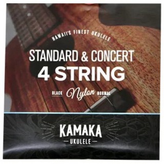 KamakaS-1 ウクレレ弦 ソプラノ / コンサート用 ブラックナイロン弦セット×2セット