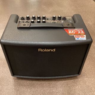 Roland AC-33 ステレオアンプ エレアコ用 30W 電池駆動 2チャンネル AUX入力