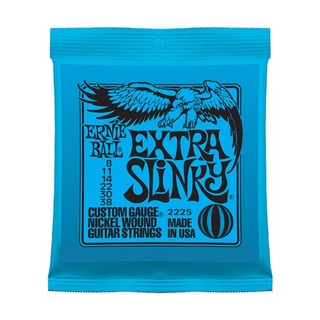 ERNIE BALL 2225 EXTRA SLINKY NICKEL WOUND ELECTRIC GUITAR STRINGS 08-38 エクストラスリンキー エレキギター弦