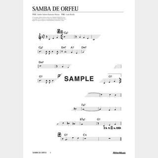 楽譜Samba De Orfeu