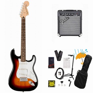 Squier by FenderAffinity Series Stratocaster Laurel FB WH PG 3-Color Sunburst エレキギター Fender 10Wアンプ付属エレ