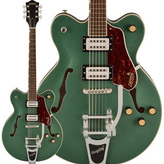 GretschG2622T Streamliner Center Block Double-Cut with Bigsby Broad’Tron BT-3S Pickups (Steel Olive/Lau...