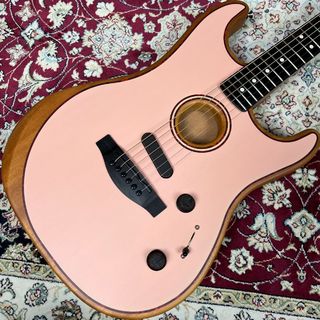 Fender AMERICAN ACOUSTASONIC STRATOCASTER shell pink