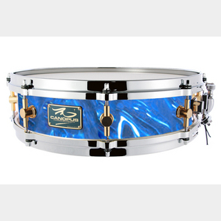 canopus The Maple 4x14 Snare Drum Blue Satin