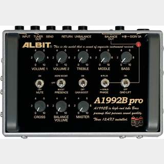 ALBIT A1992B pro BASS PRE-AMP 1992 SUPER BASSタイプ ベース用 プリアンプ アルビット【WEBSHOP】