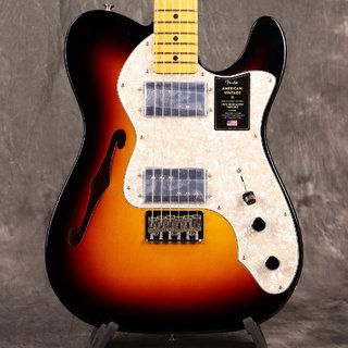 Fender American Vintage II 1972 Telecaster Thinline Maple Fingerboard 3-Color Sunburst フェンダー[S/N V1492