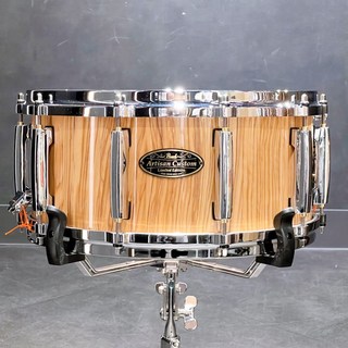 Pearl DAOL1465S/C #206 [Artisan Custom Limited ～Shell By DrumArt～ Snare Drums 14×6.5/Olive Tree/Glos...