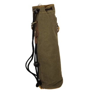 PDHLeather Drum stick bag SW-DSB-415A Khaki レザー製 スティックケース キャンバスバッグ付き