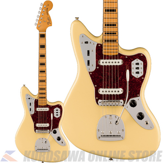 Fender Vintera II 70s Jaguar, Maple, Vintage White 【高性能ケーブルプレゼント】