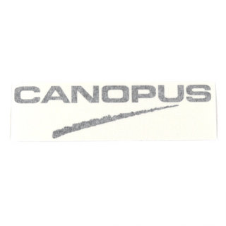 canopus カノウプス Logo Sticker 小 黒 デカール ロゴステッカー