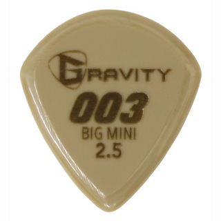 Gravity Guitar Picks GG003B25 Gold 003 BigMini 2.5mm ピック