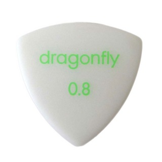 dragonflyPICK TR 0.8 WHITE ギターピック×10枚