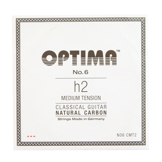 Optima Strings No6.CMT2 Natural Carbon B/H2 Medium 2弦 バラ弦 クラシックギター弦×3本