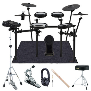 Roland TD316 TAMAシングルキックペダルと純正マットTDM-10を採用したフルセット
