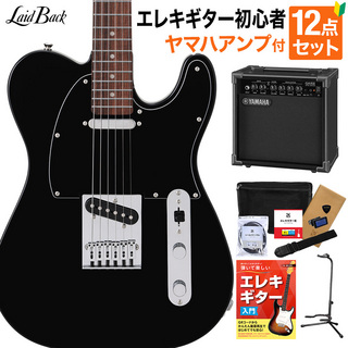 Laid Back LTL-5-R-SS VBK エレキギター初心者12点セット【ヤマハアンプ付き】