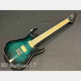 E-II M-II NT HIPSHOT QM / Black Turquoise Burst