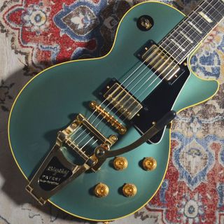 Bizen WorksBURNED Standard Gold Hardware w/ bigsby Pelham Blue #230545【ハカランダ指板】【現品写真】