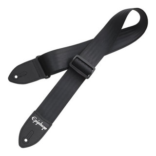 Epiphone エピフォン AEST-SBLK SEATBELT GUITAR STRAP BLACK ギターストラップ