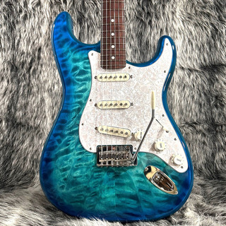 Fender 2024 Collection Made In Japan Hybrid II Stratocaster Quilt Aquamarine Rosewood