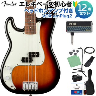 Fender Player PB Lefty 3TS レフティベース初心者12点セット 【ヘッドホンアンプ付】